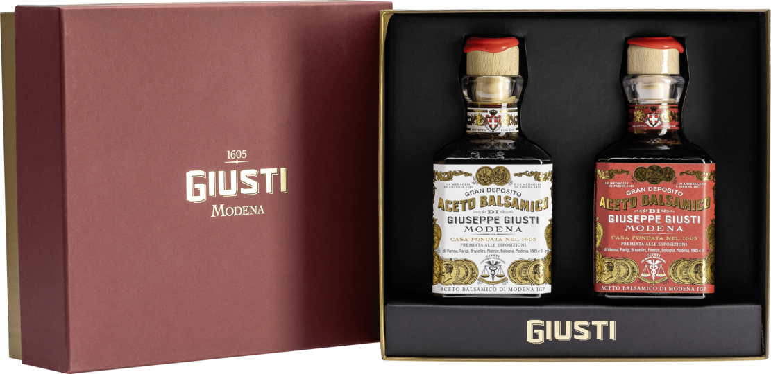 Giuseppe Giusti 2er Schmuckkarton 2&3 Goldmedaillen 0,5l 