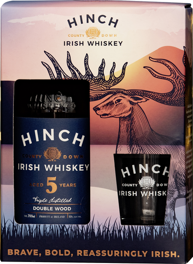 Hinch Distillery Ltd Hinch 5Y.Double Wood 43%vol Onpack GP mit Glas 0,7l 
