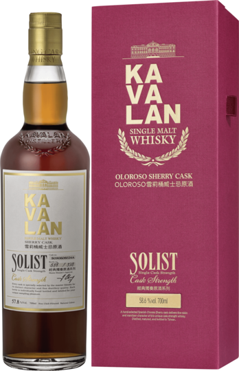 Kavalan Kavalan Solist Sherry 50-60%vol Cask Strength 0,7l 