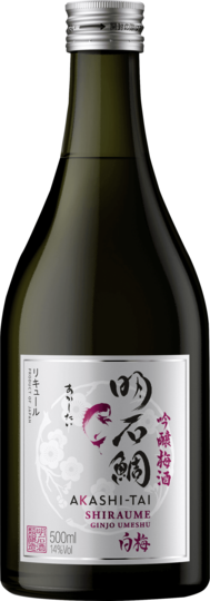 Akashi Sake Brewery Sake Shiraume Ginjo Umeshu 14%vol 0,5l 