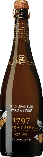 Manufaktur Jörg Geiger Champagner Bratbirne - frei von Alkohol  0,75l 