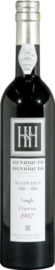 Henriques & Henriques Single Harvest 19% vol 1997 0,5l 